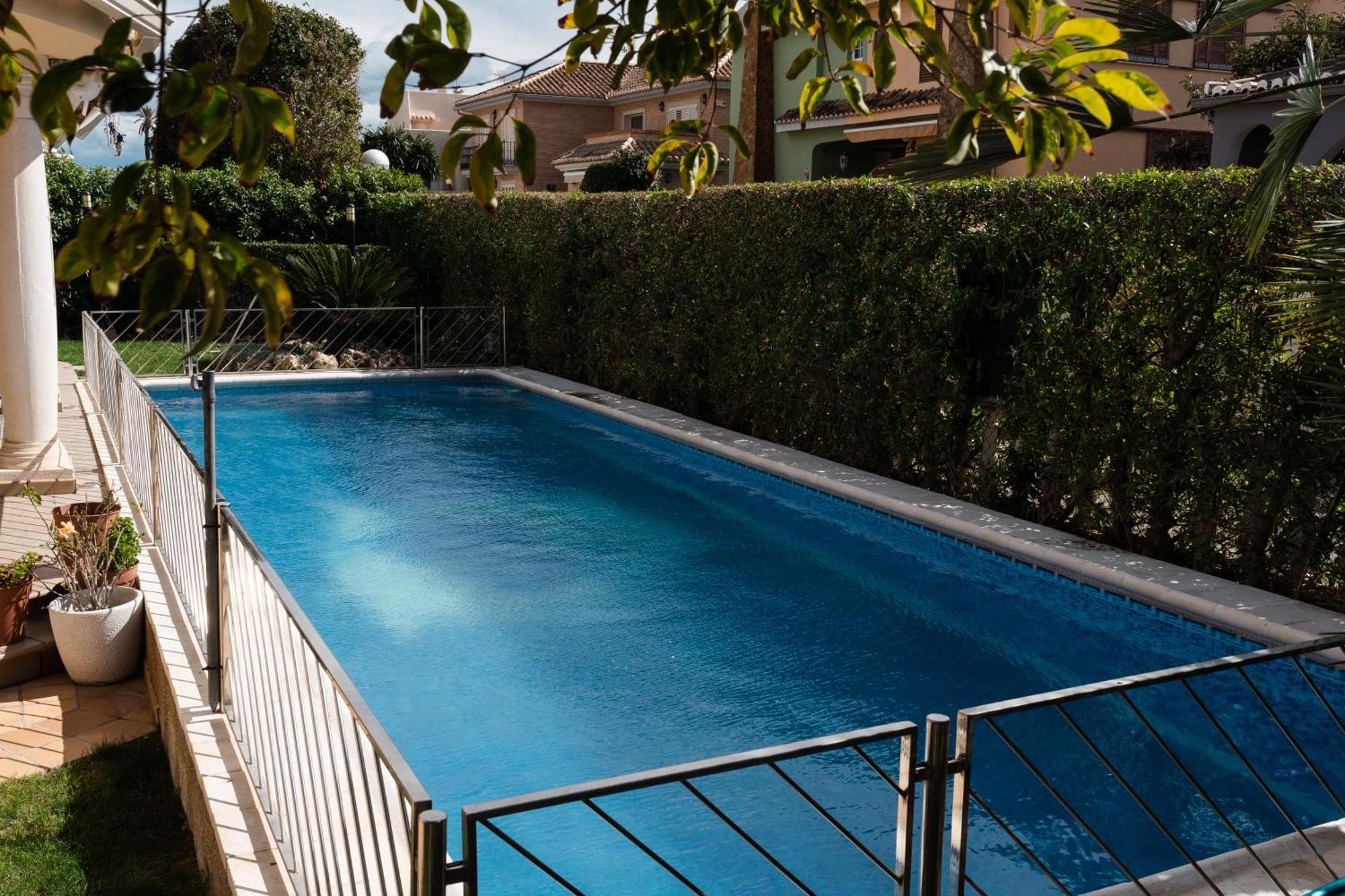 Experience Valencia Luxury Chalet Puig Val Con Piscina Bagian luar foto